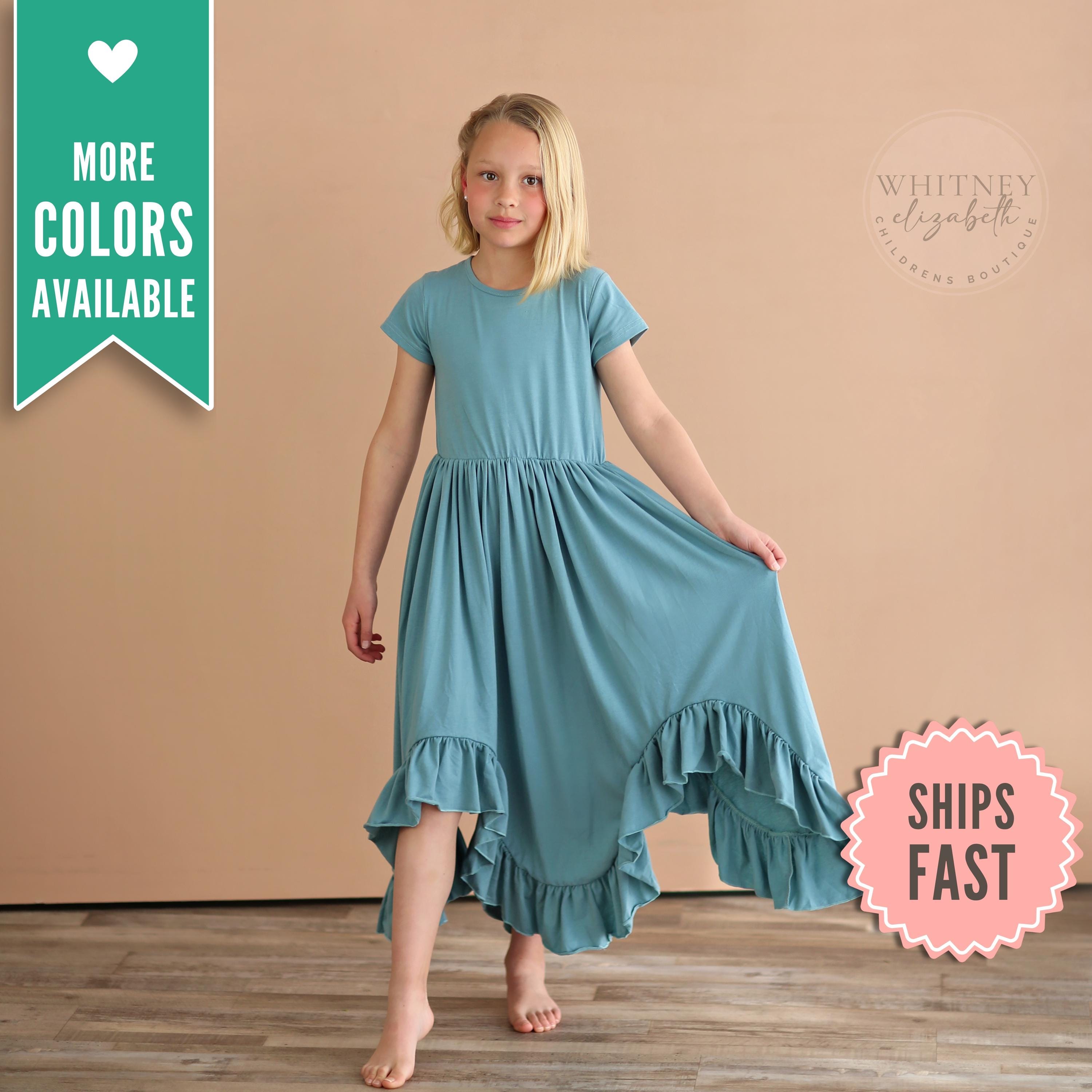 knee length dresses for ladies Maddox Dress ~ Waterfall Blue – Show Me Your Mumu