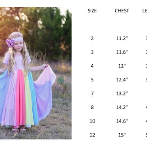 Regenbogen Kleid Langes Pastellkleid Paillettenkleid Geburtstagskleid, Partykleid, twirly Kleid, Mädchen-Geburtstagsgeschenk, Geschenk für Mädchen, Geschenk Bild 5