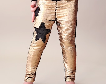 gold sparkle pants