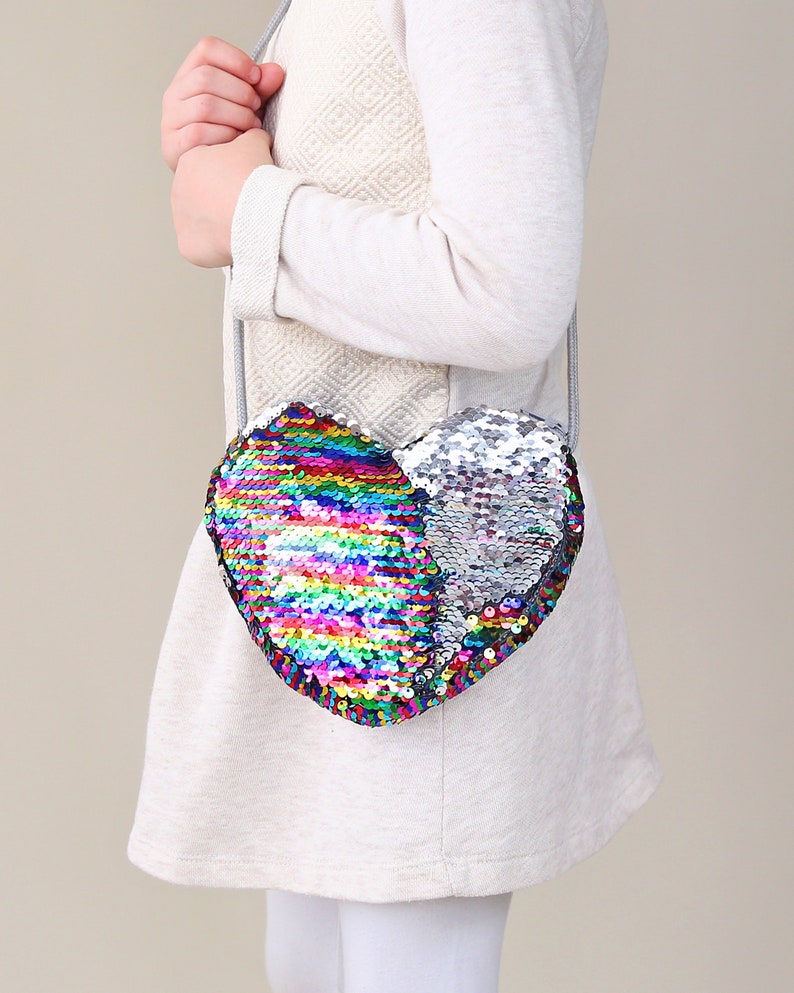 flip sequin purse