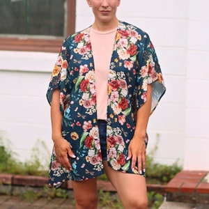 Boho Mom and Me Floral Kimono Robes - Floral Matching Cardigans for Lounge & Beach Cover Ups, Perfect Mother&#39;s Day Gift