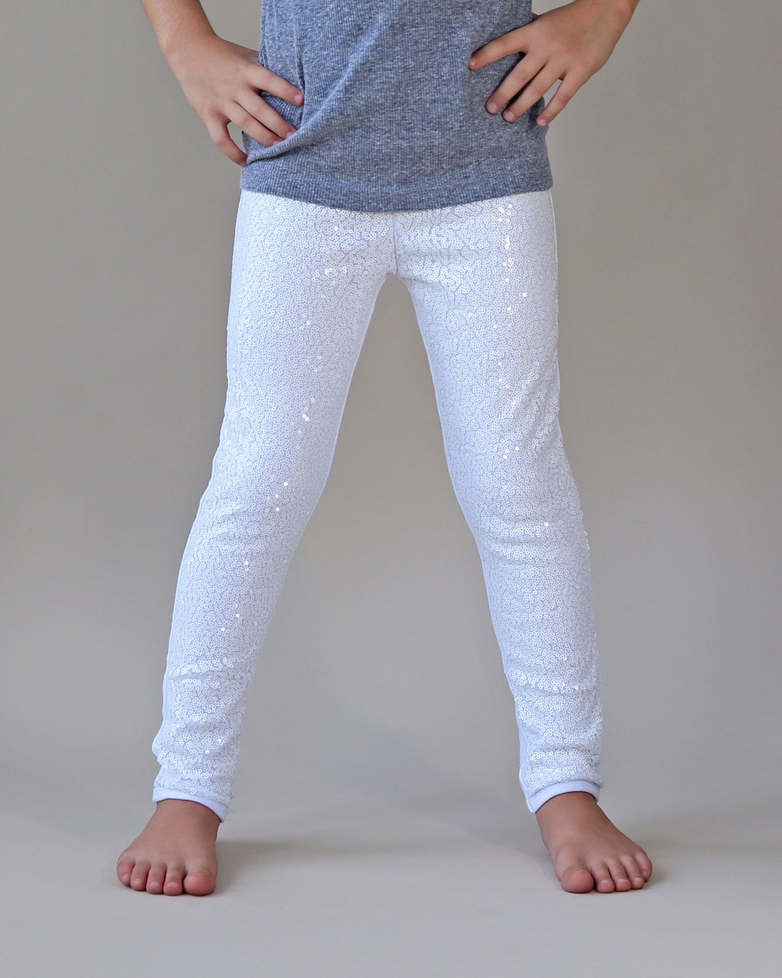 White Sequin Leggings White Sequin Pants Sequin Pants - Etsy