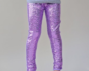 パンツ Purple Sequin Tulle Leggings Gucci Purple Sequin Tulle Leggings - Runway Catalog