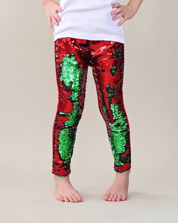 Christmas Reversible Sequined Pants 