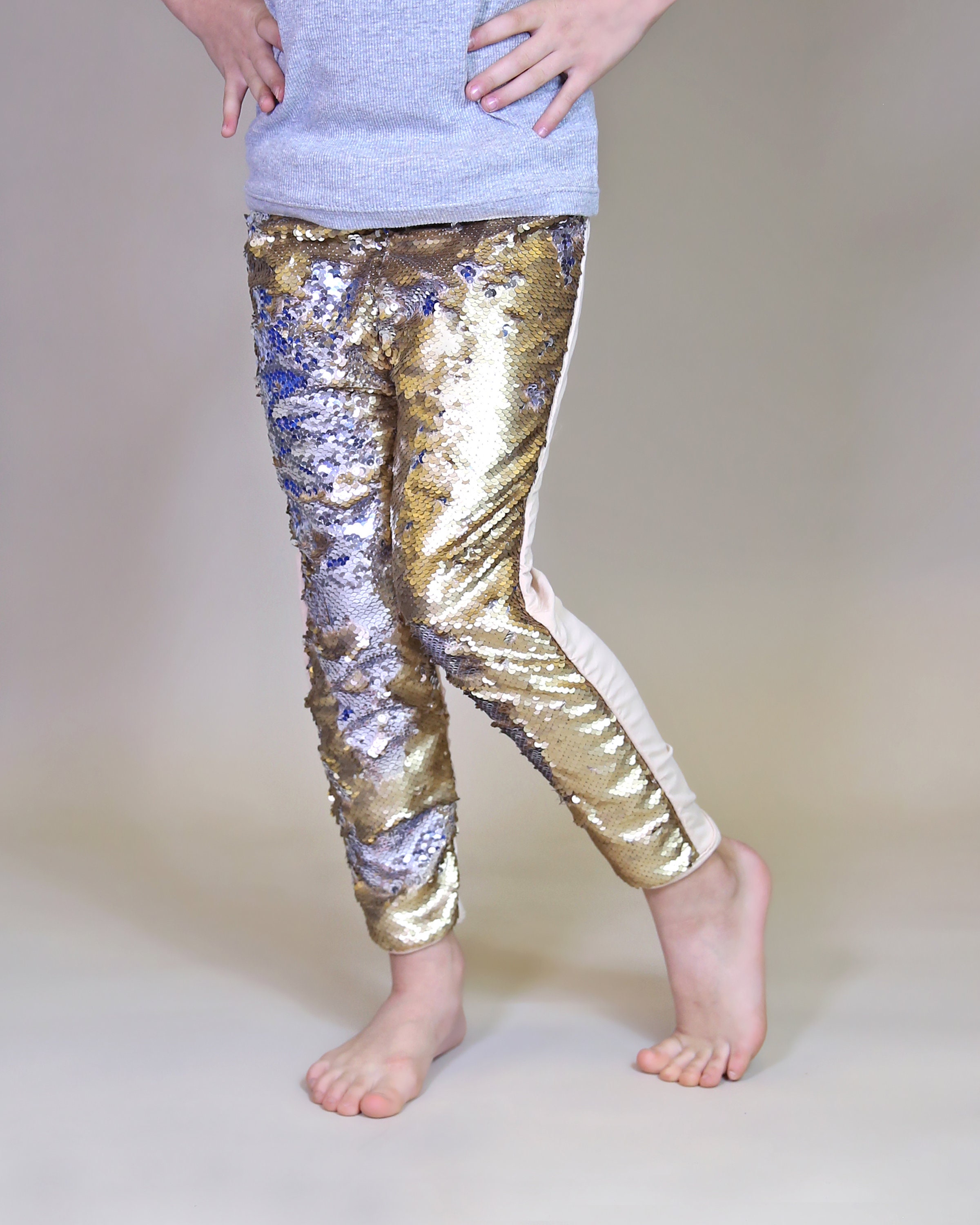 Pants Gold Sparkle Tights Baby Shimmer Tights Hanna Andersson - Main Image