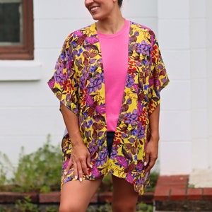 Boho Mom and Me Floral Kimono Robes - Floral Matching Cardigans for Lounge & Beach Cover Ups, Perfect Mother's Day Gift