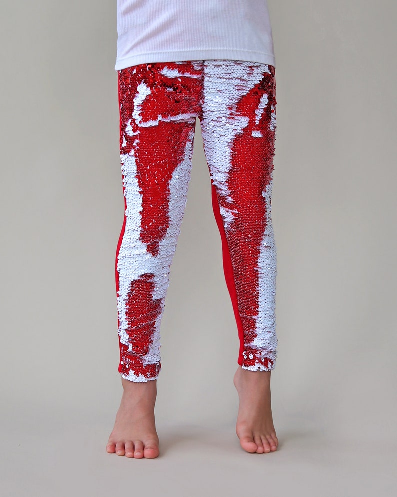 pants with red and white stripe