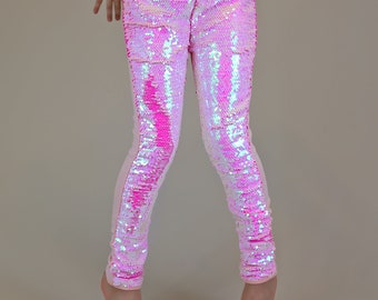 Hot Pink Sequin Pants Hot Pink Leggings Hot Pink Sequin Leggings, Pink  Pants, Pink Leggings, Hot Pink Pants, Sequin Pants, Dance Pants 