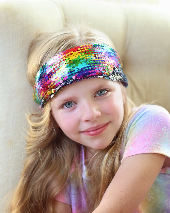 YYDDYRX Lot de 6 bandeaux à paillettes pour enfants avec nœud/cœur YYDDYRX Lot de 6 bandeaux à paillettes pour enfants avec nœud/cœur