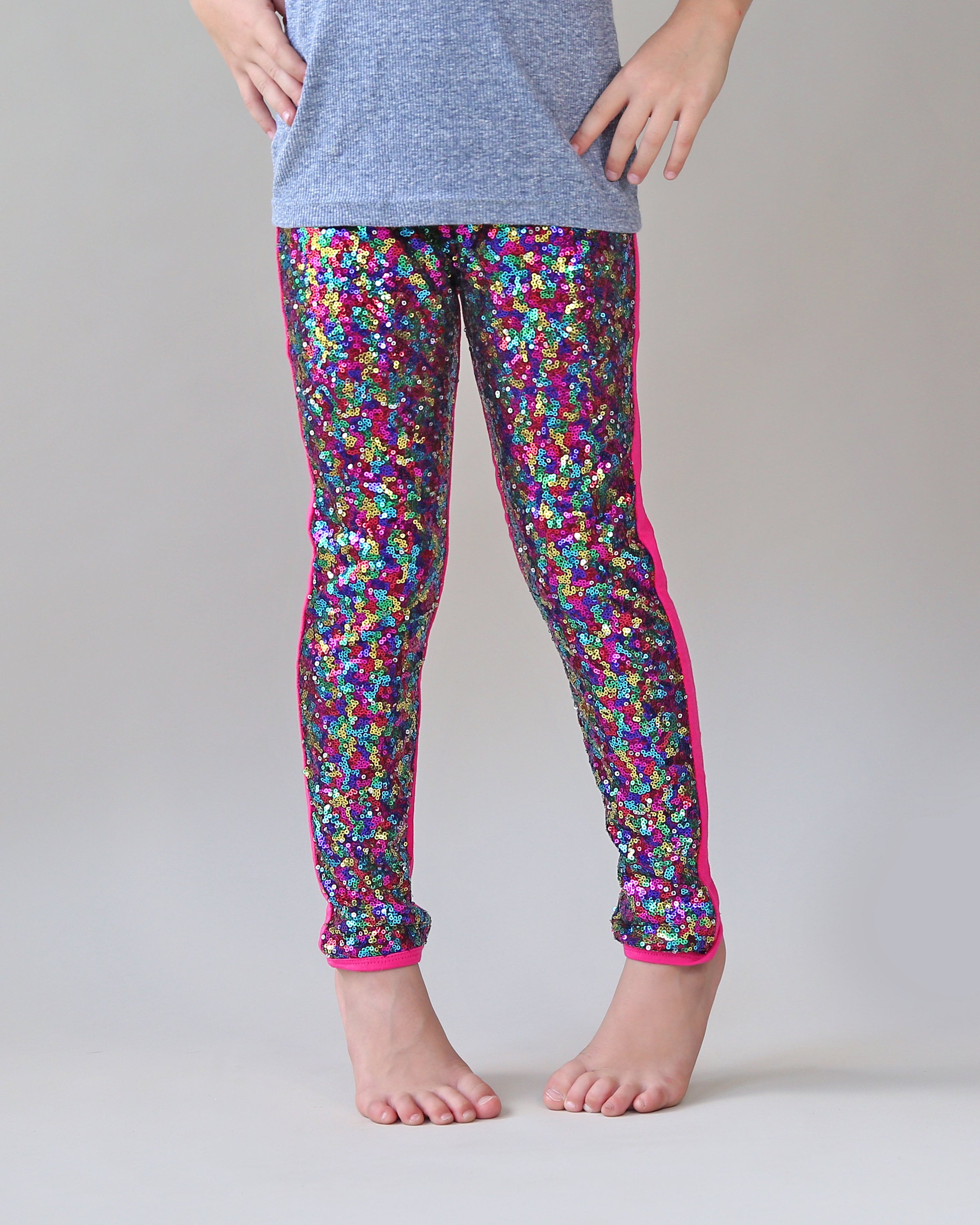  Rainbow Sequins Sparkles Glitter Baby Girls Toddler Leggings  Kids Yoga Pants Dance Active Tights 4T: Clothing, Shoes & Jewelry