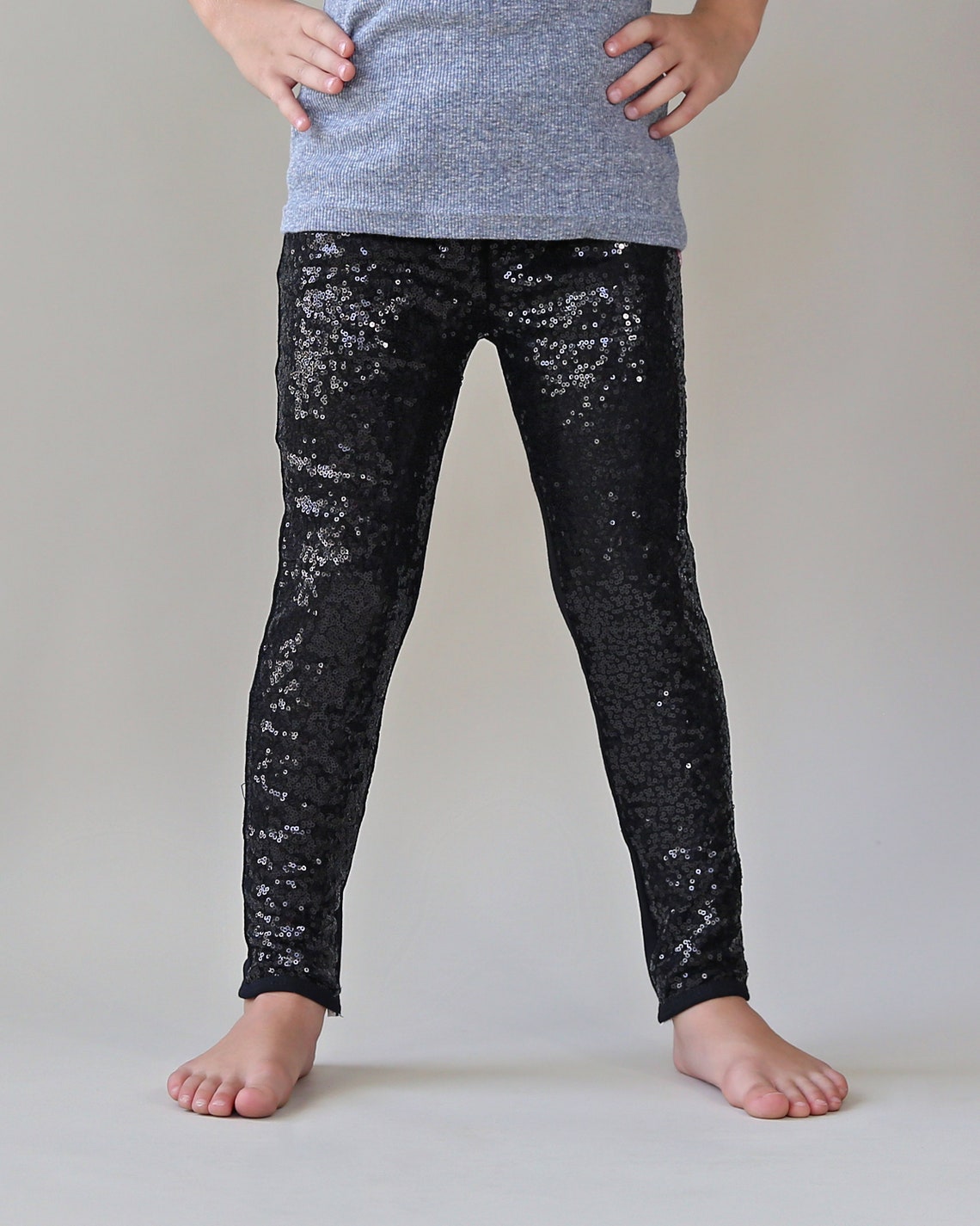 Black Sequin Pants Black Leggings Black Sequin Leggings - Etsy