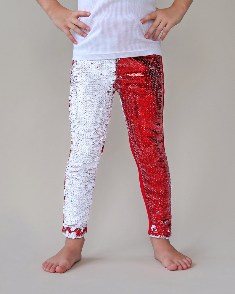 pants with red and white stripe