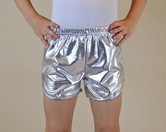 metallic shorts