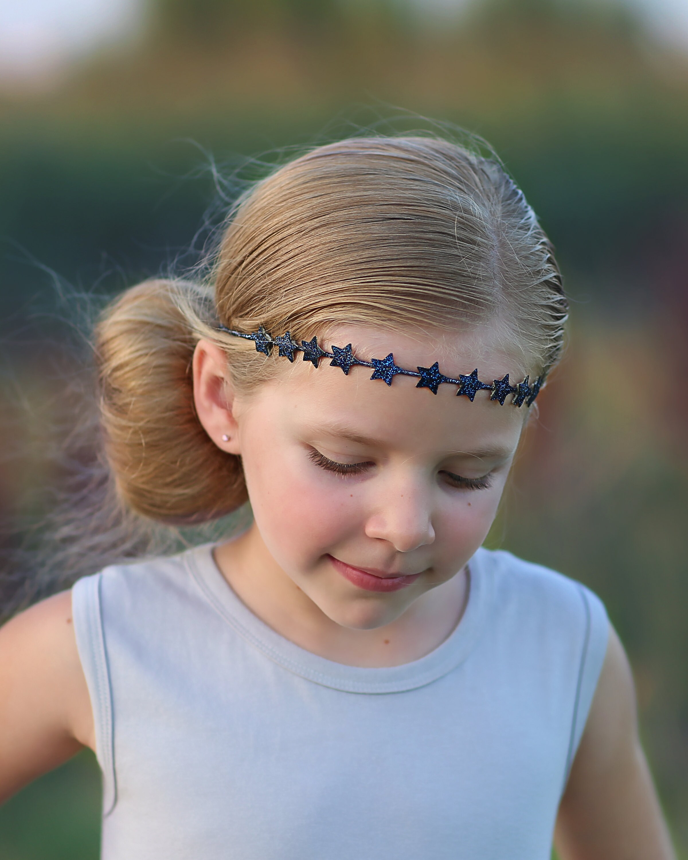 CIEHER Glitzer-Haarbänder Für Damen & Mädchen - Blauer Haarschmuck