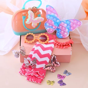 Butterfly Happy Birthday Box Gift Set- gift box, kids gift basket, surprise box, fidget gift, gifted box for her, gift box for a friend
