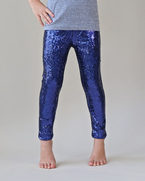 Navy Sequin Pants Navy Leggings Navy Sequin Leggings Blue Sequin Pants 