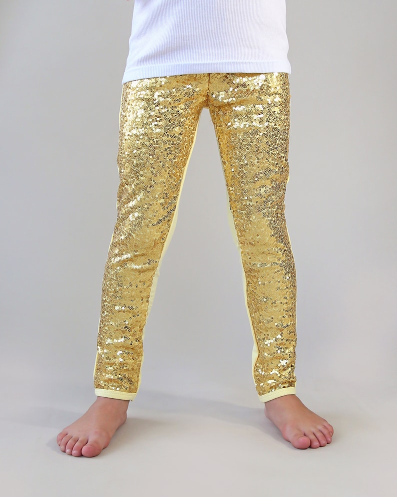sequin gold trousers