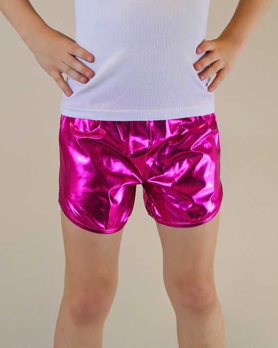 Jachtluipaard beu een schuldeiser Buy Hot Pink Metallic Shorts Metallic Shorts Hot Pink Shorts Online in  India - Etsy