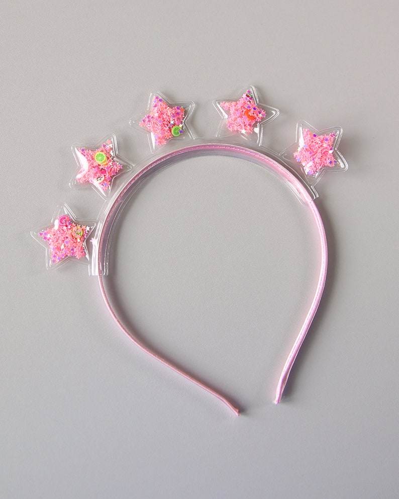 Clear Confetti Sequin Star Crown Headband Star Headband Etsy