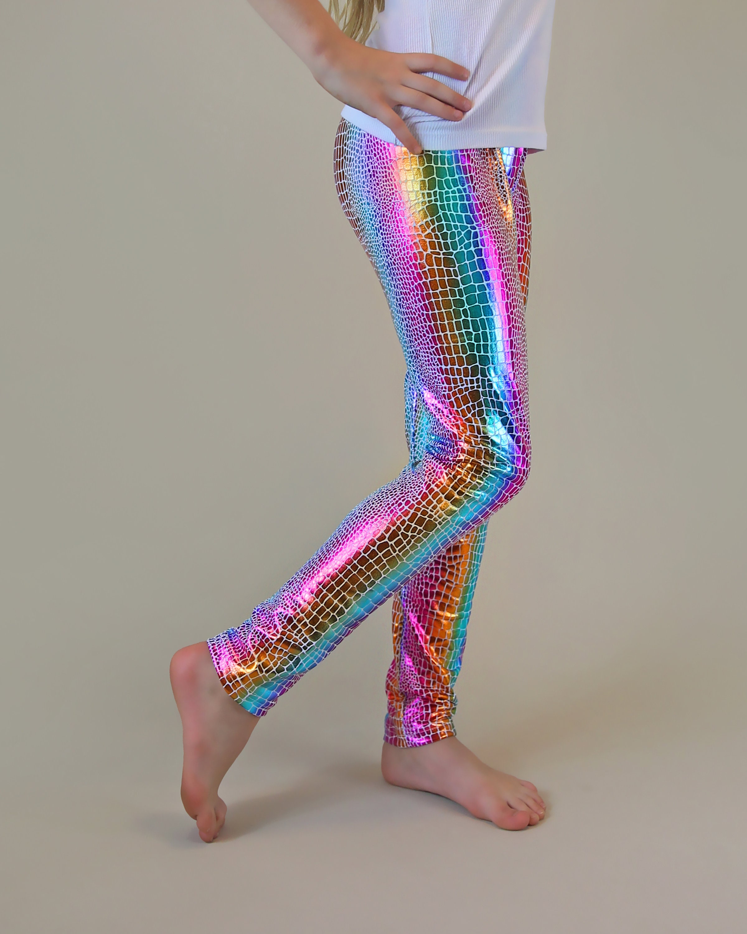 Reflective leggings hotsell rainbow