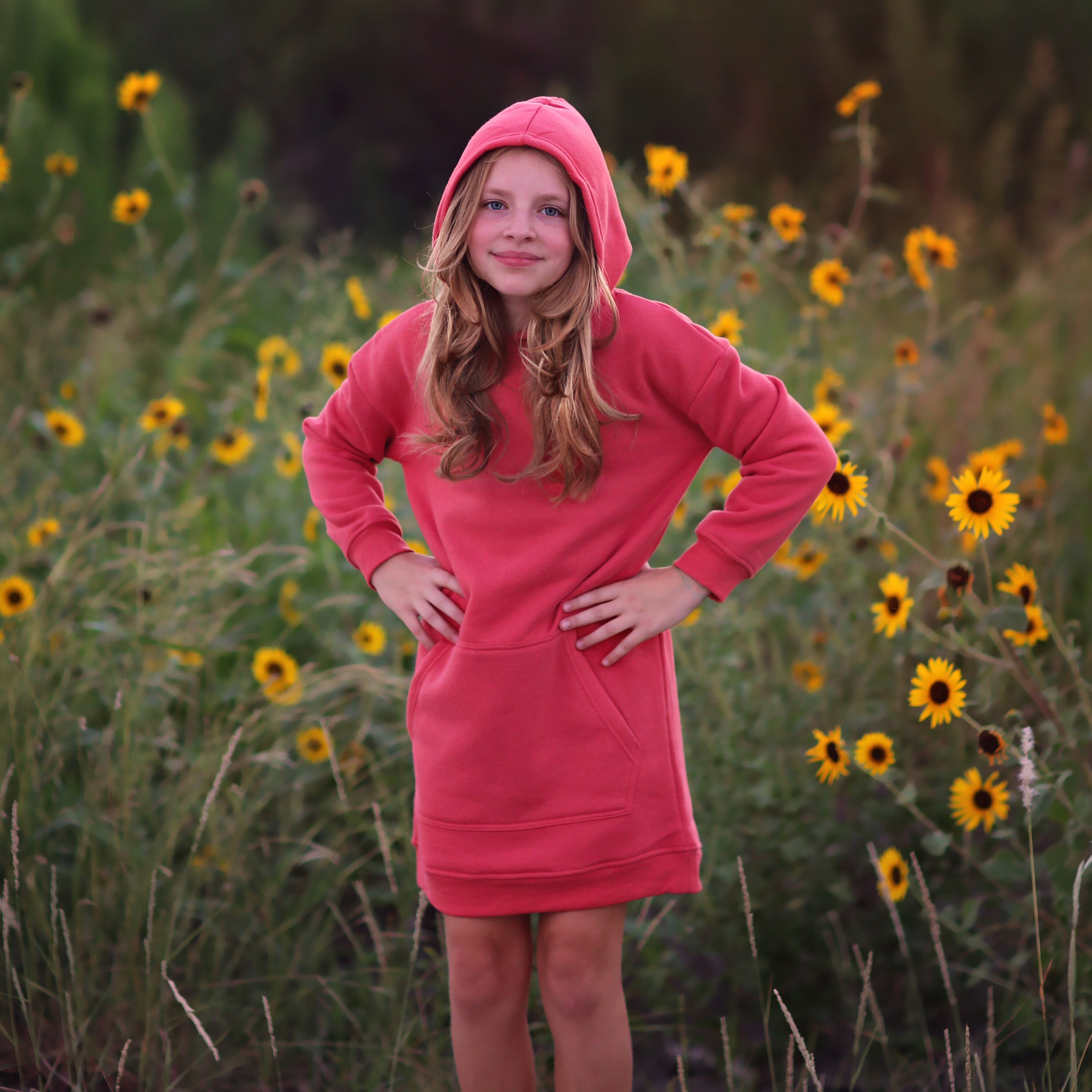 Red Hooded Dress Etsy