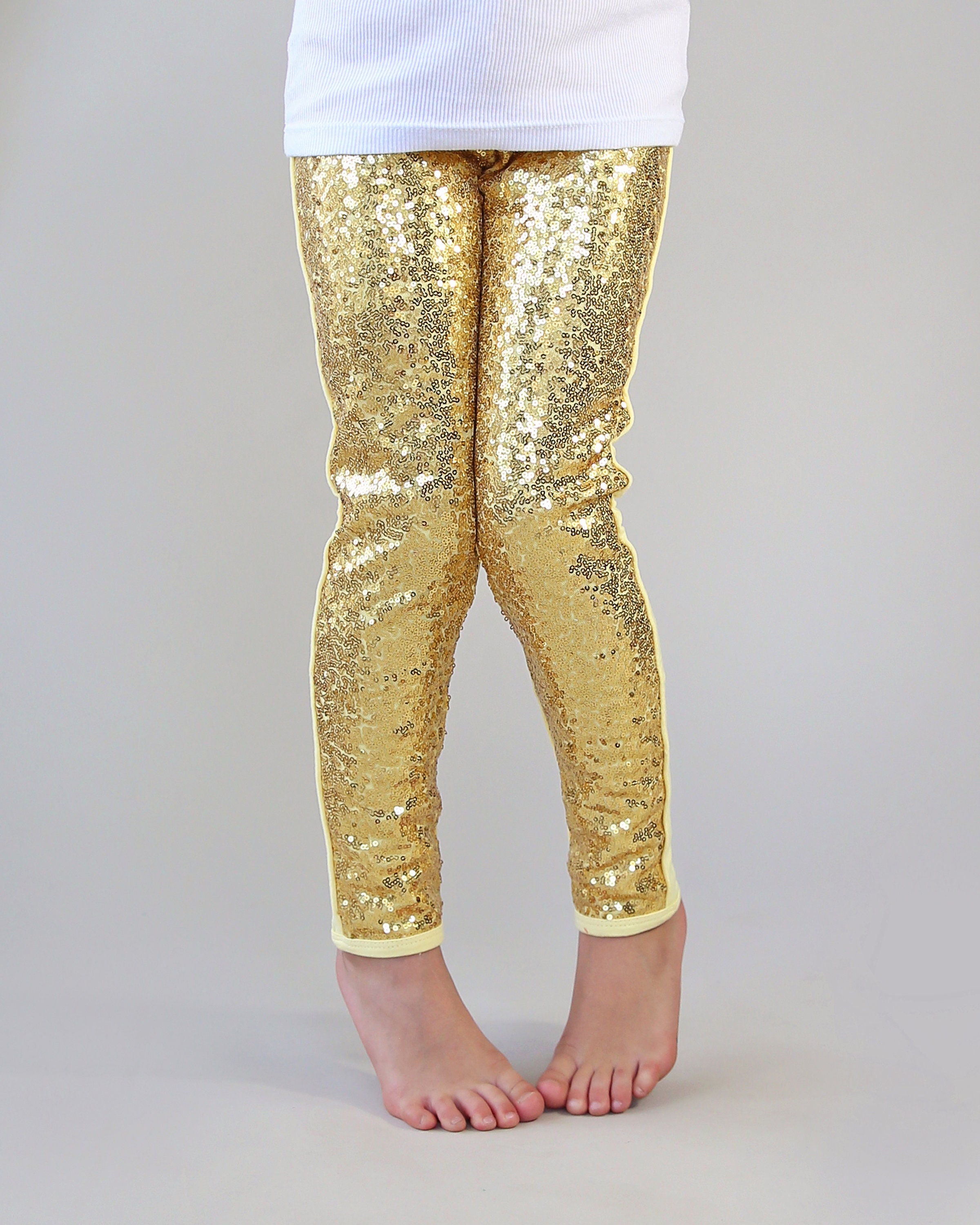 Gold Sequin Pants Gold Leggings Gold Sequin Leggings Etsy UK