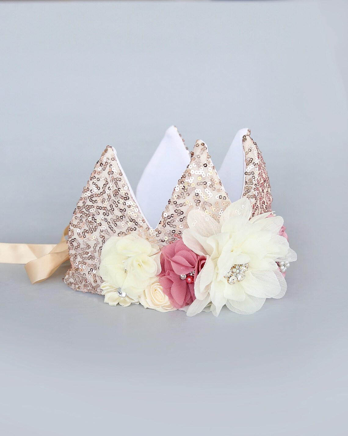 Flower Rainbow Dress up Crown Birthday Crown Flower Etsy