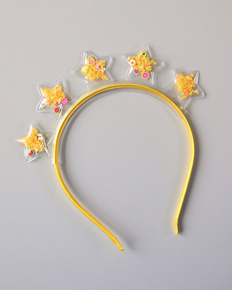 Clear Confetti Sequin Star Crown Headband Star Headband Etsy