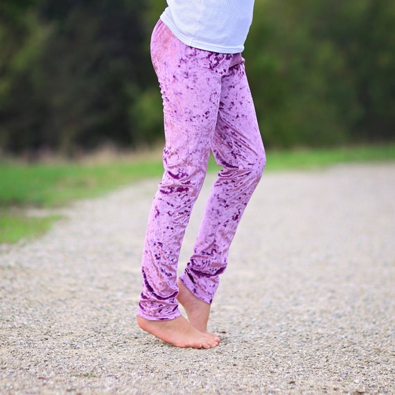 Purple stretch sale pants