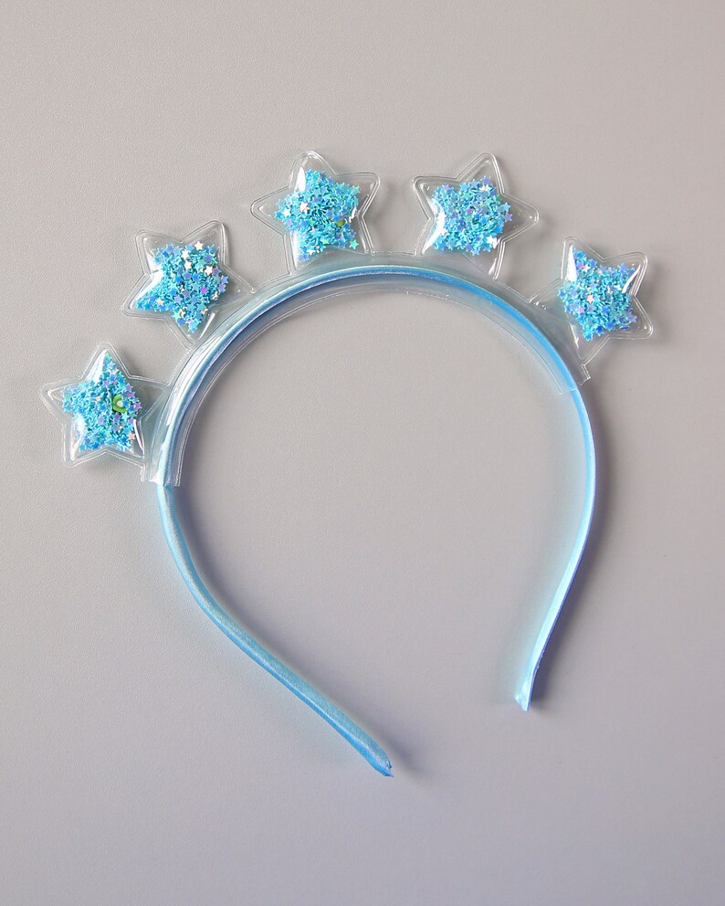 Clear Confetti Sequin Star Crown Headband Star Headband Etsy