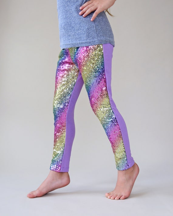 Pastel Rainbow Sequin Pants Pastel 