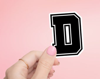 D Letter Sticker- Tumbler sticker, decal, laptop sticker, water bottle sticker, letter sticker, sticker, stickers, waterproof, initials, D