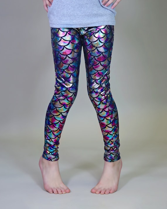 Metallic clearance mermaid leggings