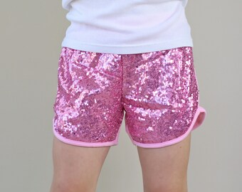 Pink Sequined Shorts Pink Sequin Shorts 