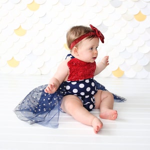 Red white and blue rompers hotsell