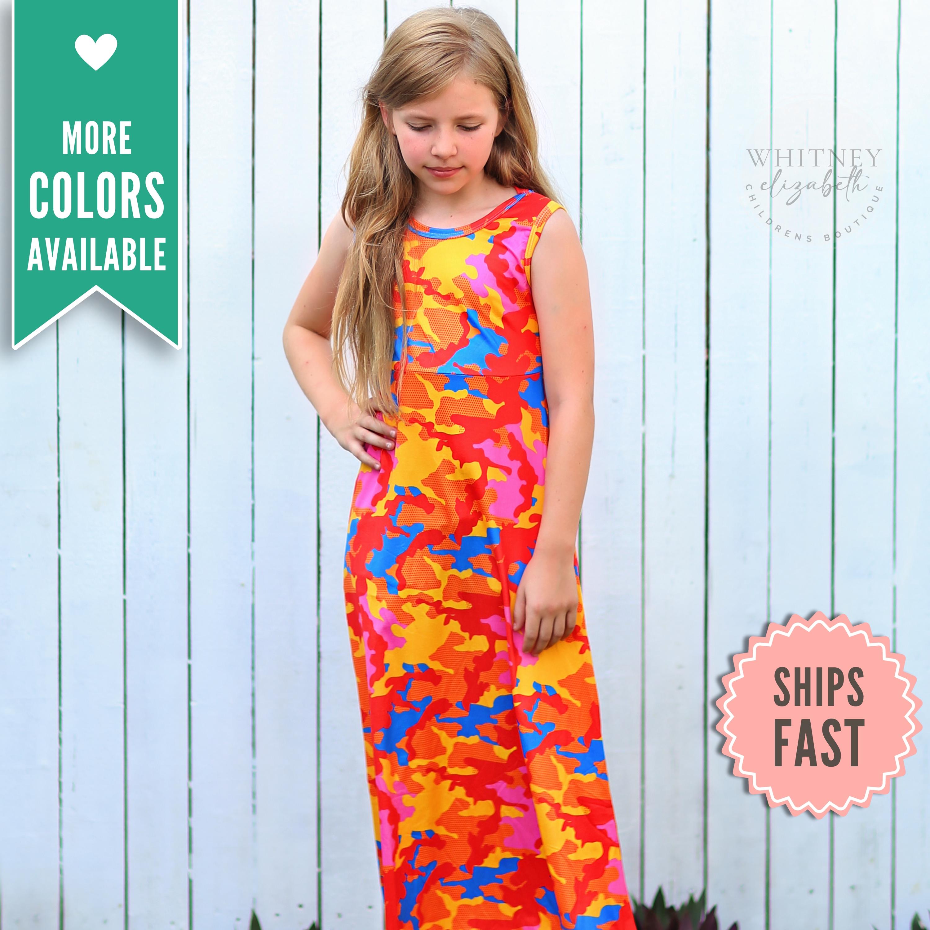 girls maxi dress Girls: Smiles All Around Pink Polka Dot Dress, (6/7) - The Mint Julep Boutique a lace bodice Spring Chic Lace Maxi Dress