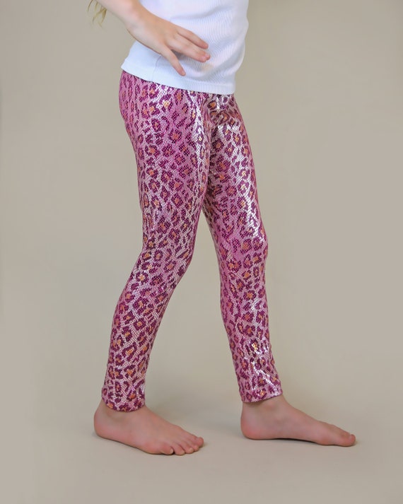 Leggings 80's Metallic Hot Pink - Champion Party Supply