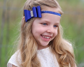 Satin Loop Bow Headband - Bow Headband - Loop Bow Headband - Pick your color