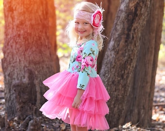 Tulle Flower Girl Dress - Princess Birthday Outfits, Fluffy Party Dress for Special Occasions, Gift for Girls, Twirl-Worthy Flower Girl