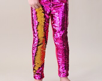 pink sequin pantsuit