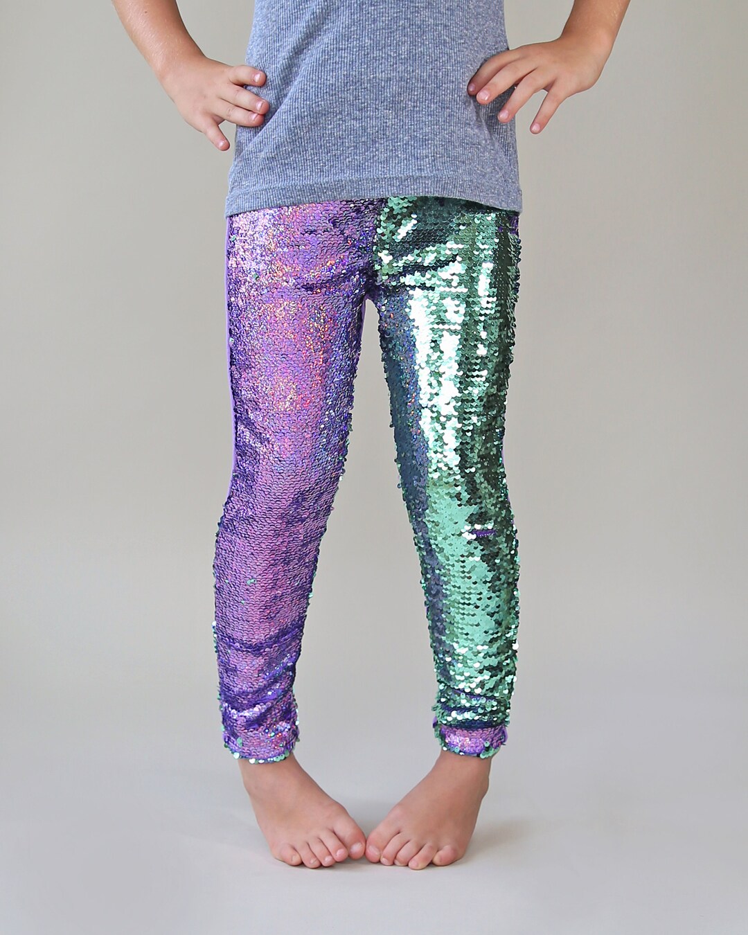 Mint and Lavender Reversible Sequined Pant Flip Sequin Pants Etsy