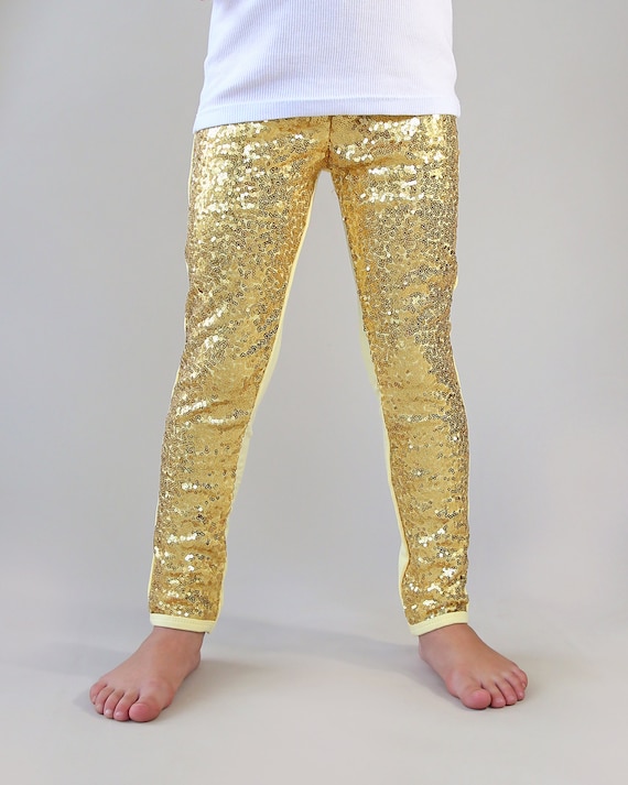 Gold Sequin Pants Sequin Pants Gold Pants Gold Glitter Pants Gold