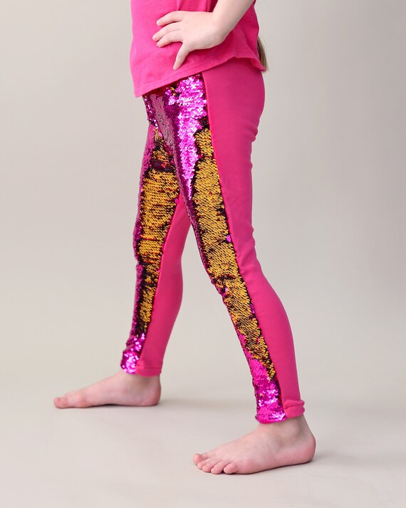 Pink top reversible leggings