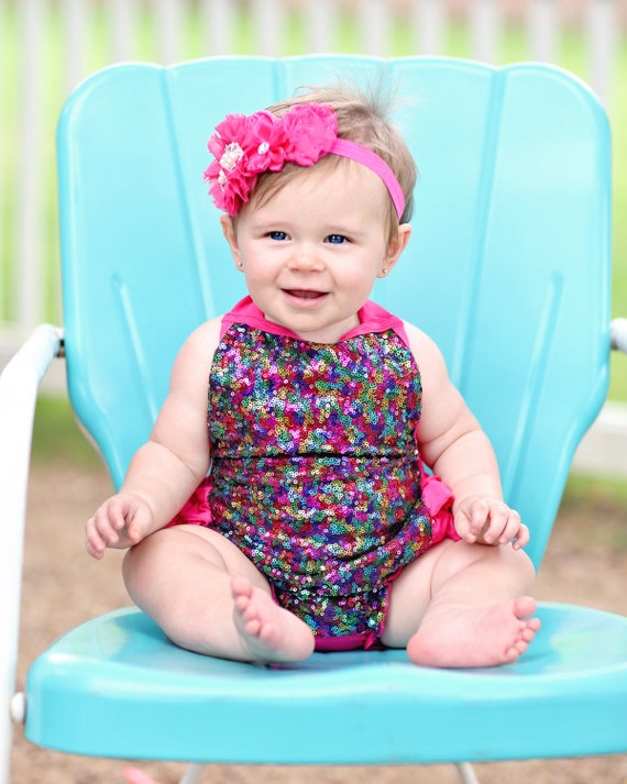 Rainbow sequin romper discount