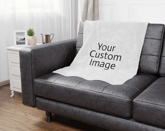 Custom Microfiber Blanket with Personalized Text, Color, and Images