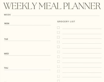 Weekly Meal Planner