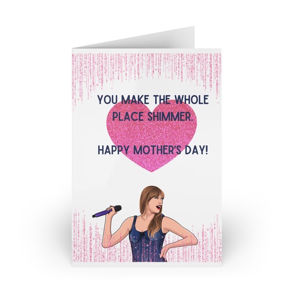 Tarjeta del Día de la Madre inspirada en Taylor Swift