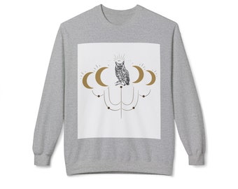 Owl design sweatshirt ideal for a walk