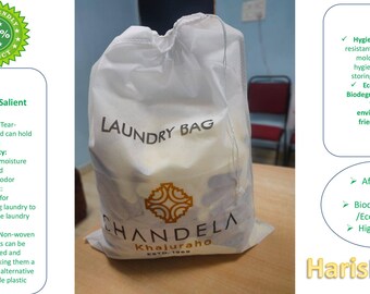 Non-Woven storage bag. Non-Woven Laundry bag with drawstring. Reusable toys bag . Multi-Purpose bag. Eco-friendly bag.