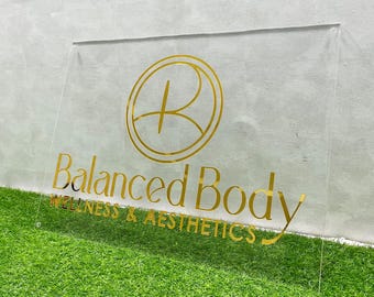Custom 3D Acrylic Business Sign | Rectangular 3D Business Logo Sign| Acrylic Business Signage | Custom Acrylic Logo Sign | 3D Acrylic Sign